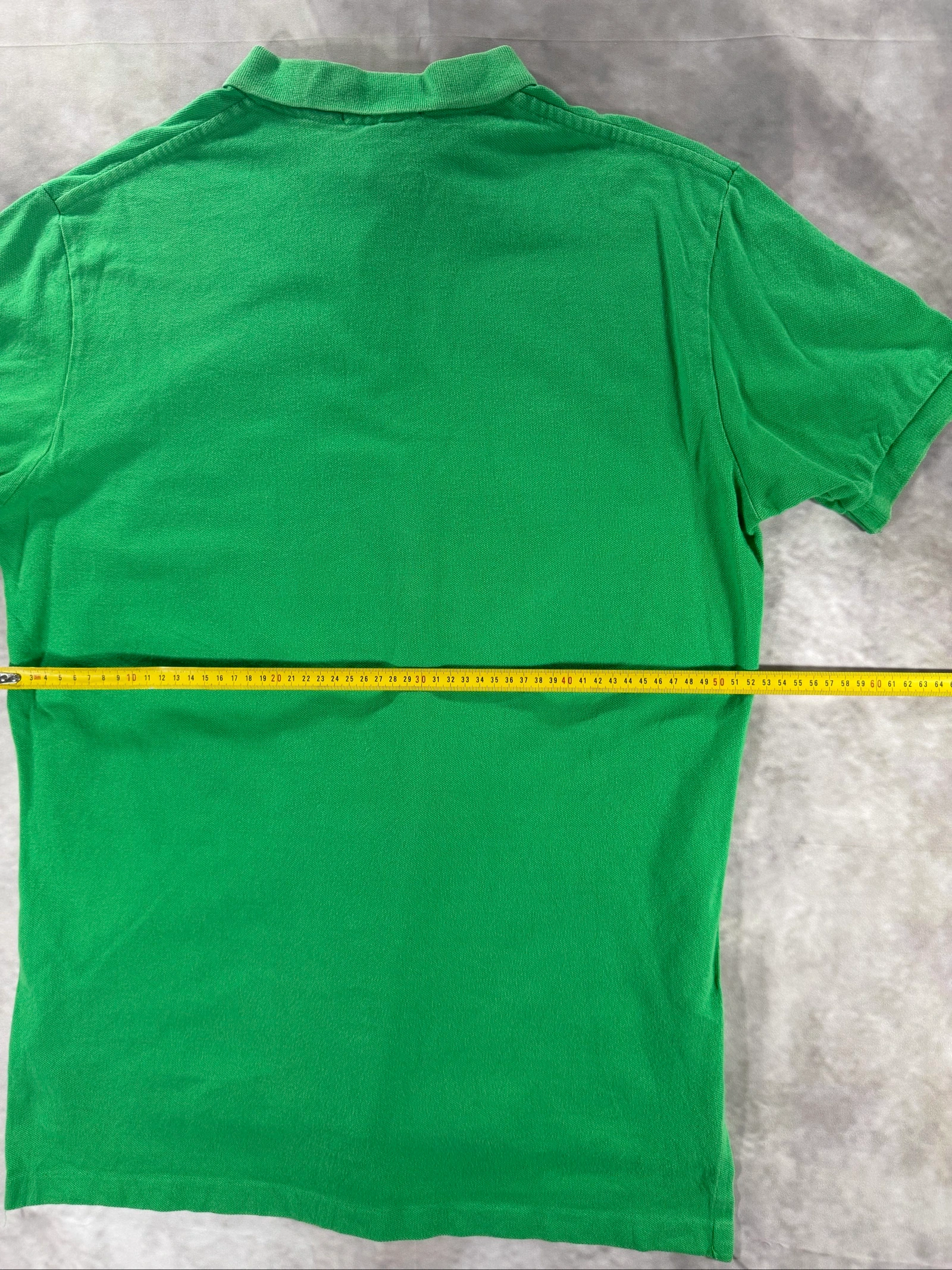 Polo Ralph Lauren Green Polo Shirt Orange Pony SVintage Cotton Classic Preppy – photo 13